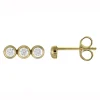 Boucles d'oreilles Brillaxis oxydes en or 9 carats
