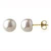 Boucles d'oreilles Brillaxis perle de culture