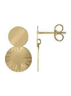 Boucles d'oreilles Brillaxis double pastille