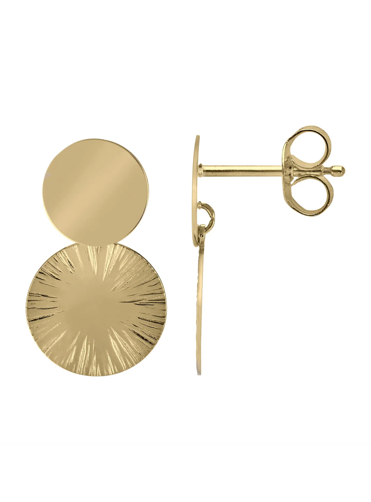 Boucles d'oreilles Brillaxis double pastille