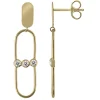 Boucles d'oreilles Brillaxis motif ovale trilogy