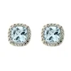 Boucles d'oreilles Brillaxis or blanc 18 carats_x005f_x000D_topaze Sky Blue
