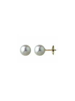 Boucles d'oreilles Brillaxis or perles de culture_x005f_x000D_7,5/8 mm