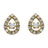 Boucles d'oreilles Brillaxis gouttes empierrées