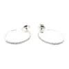 Boucles d'oreilles Brillaxis créoles or diamant