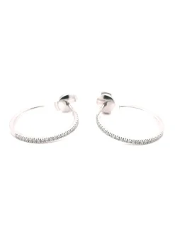 Boucles d'oreilles Brillaxis créoles or diamant