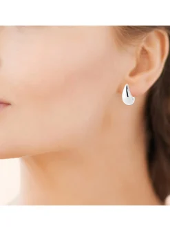 Boucles d'oreilles Brillaxis argent goutte