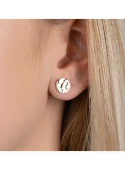 Boucles d'oreilles Brillaxis pastilles martelées
