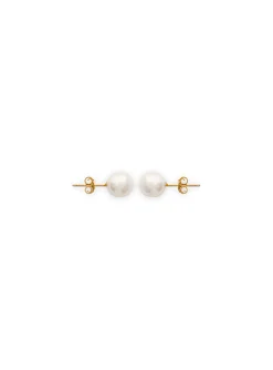 Boucles d'oreilles Brillaxis perle 8mm_x005f_x000D_Doré