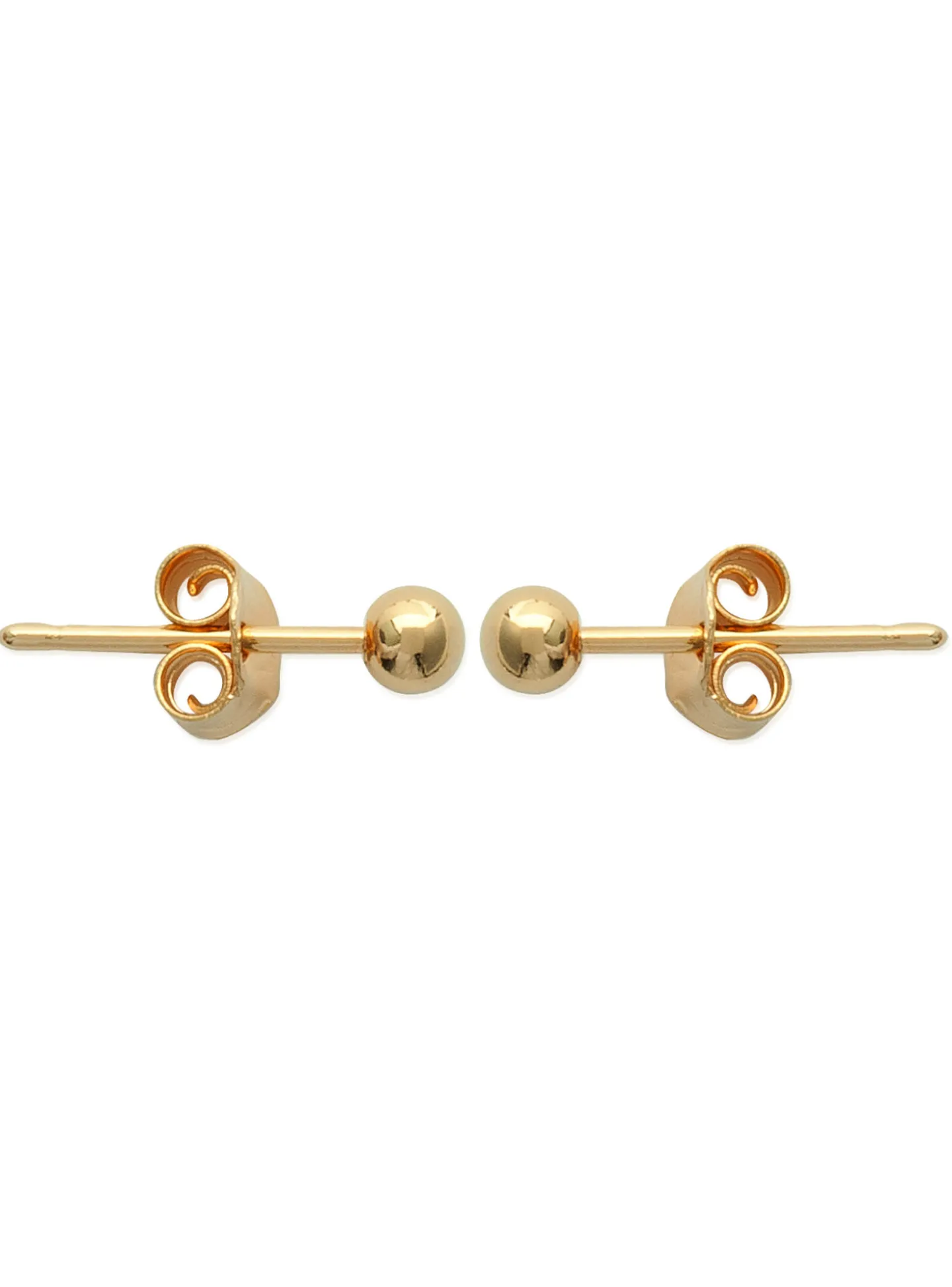 Boucles d'oreilles Brillaxis boules dorées 3mm