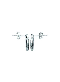 Boucles d'oreilles Brillaxis argent black et white
