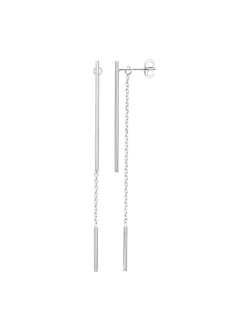 Boucles d'oreilles Brillaxis argent rhodié