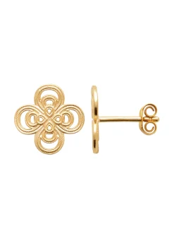 Boucles d'oreilles Brillaxis trèfle fantaisie