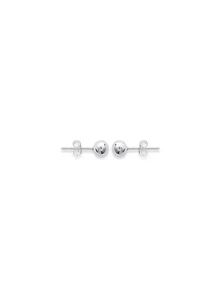 Boucles d'oreilles Brillaxis perles argent 5mm