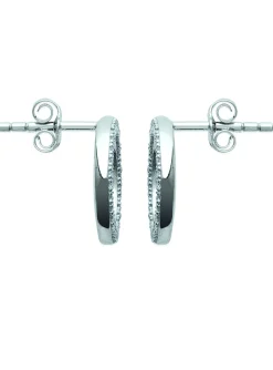 Boucles d'oreilles Brillaxis cercles empierrés