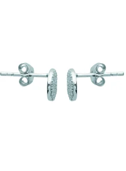 Boucles d'oreilles Brillaxis rondes empierrées