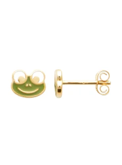 Boucles d'oreilles Brillaxis grenouilles