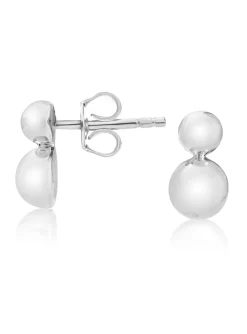 Boucles d'oreilles Brilllaxis boules argent 4 et 6mm
