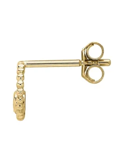 Boucles d'oreilles cerle perlé or oxydes