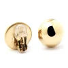 Boucles d'oreilles clip Zag Bijoux acier doré