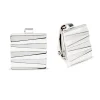 Boucles d'oreilles Clips Coeur de Lion Square WaveSilver