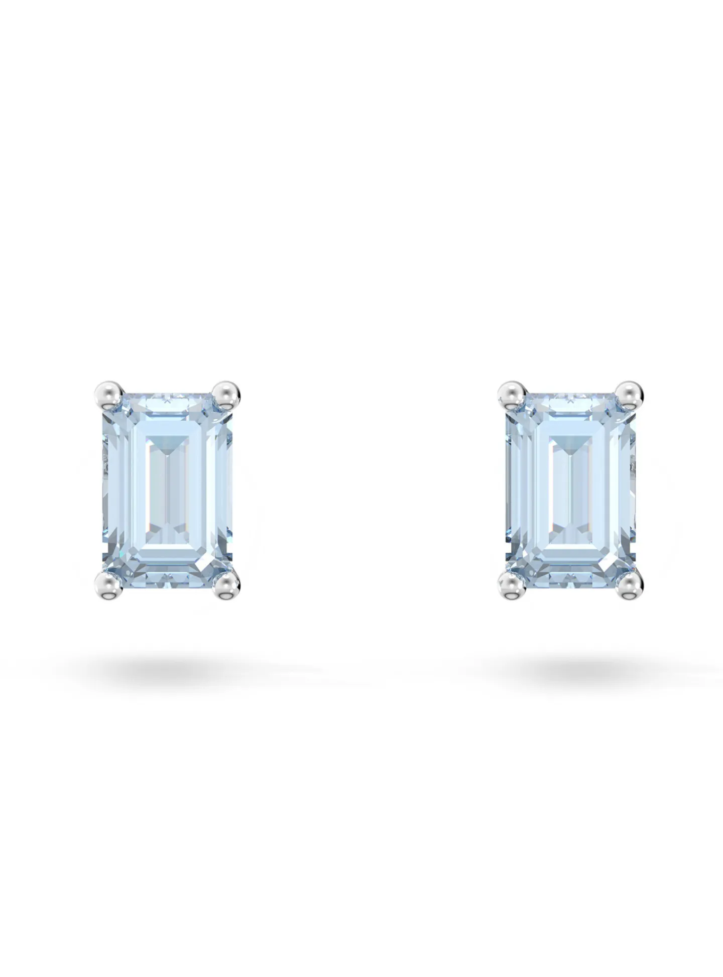 Boucles d'oreilles clous Swarovski Stilla bleues