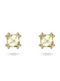 Boucles d'oreilles clous Swarovski Stilla jaunes