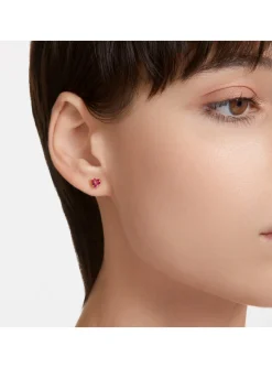 Boucles d'oreilles clous Swarovski Stilla coeur_x005f_x000D_rouge