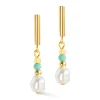 Boucles d'oreilles Coeur de Lion Lagoon Pearlmenthe