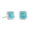 Boucles d'oreilles Coeur de Lion Birthstone Décembre_x005f_x000D_dorées et turquoises