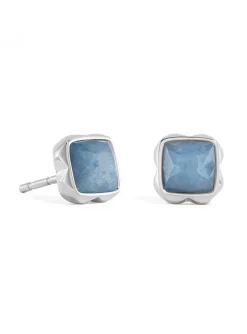 Boucles d'oreilles Coeur de Lion Birthstone_x005f_x000D_Mars Avanturine bleue