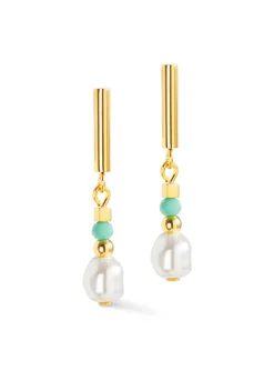 Boucles d'oreilles Coeur de Lion Lagoon Pearlmenthe