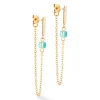 Boucles d'oreilles Coeur de Lion Mini Cubes/chaine