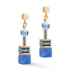 Boucles d'oreilles Coeur de Lion GeoCUBE® IconicPrecious bleues