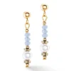 Boucles d'oreilles Coeur de Lion Little Twinkle_x005f_x000D_Pearl Mix bleu clair