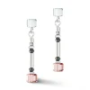 Boucles d'oreilles Coeur de Lion Cube Story_x005f_x000D_Minimalistic Sparkling Multicolour Art Nouveau