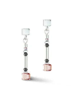 Boucles d'oreilles Coeur de Lion Cube Story_x005f_x000D_Minimalistic Sparkling Multicolour Art Nouveau