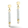 Boucles d'oreilles Coeur de lion Little_x005f_x000D_Twinkle doré-bleu glacé