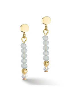 Boucles d'oreilles Coeur de lion Little_x005f_x000D_Twinkle doré-bleu glacé