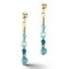 Boucles d'oreilles Coeur de lion Princess Spheres_x005f_x000D_turquoises
