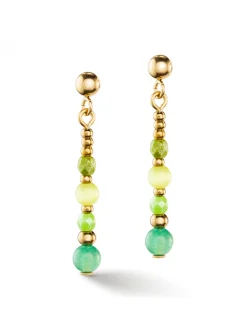 Boucles d'oreilles Coeur de Lion Princess spheres_x005f_x000D_vertes