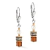 Boucles d'oreilles Coeur de Lion Mini Cube MochaMousse