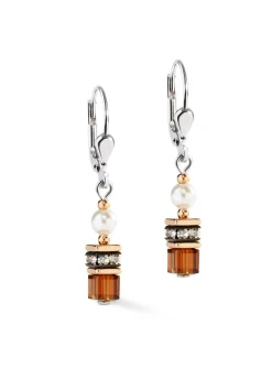Boucles d'oreilles Coeur de Lion Mini Cube MochaMousse