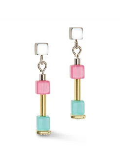 Boucles d'oreilles Coeur de Lion Cube Story Delicate_x005f_x000D_multicolores