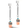 Boucles d'oreilles Coeur de Lion Geocube orange
