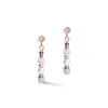 Boucles d'oreilles Coeur de Lion lilas beige