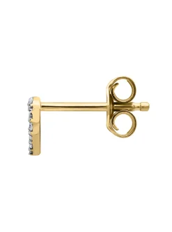 Boucles d'oreilles coeur or ajouré empierré