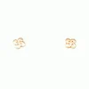 Boucles d'oreilles croix basque or 9 carats 6mm