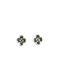 Boucles d'oreilles croix basque plate 8mm
