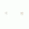 Boucles d'oreilles croix basque argent plates 6mm